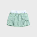 Alexander Wang Cargo Mini Skirt With Boxer Waistband - Washed Green Bay