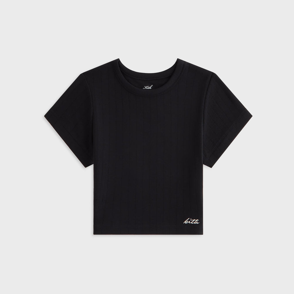 Kith Women Corvin Cap Sleeve Tee - Black