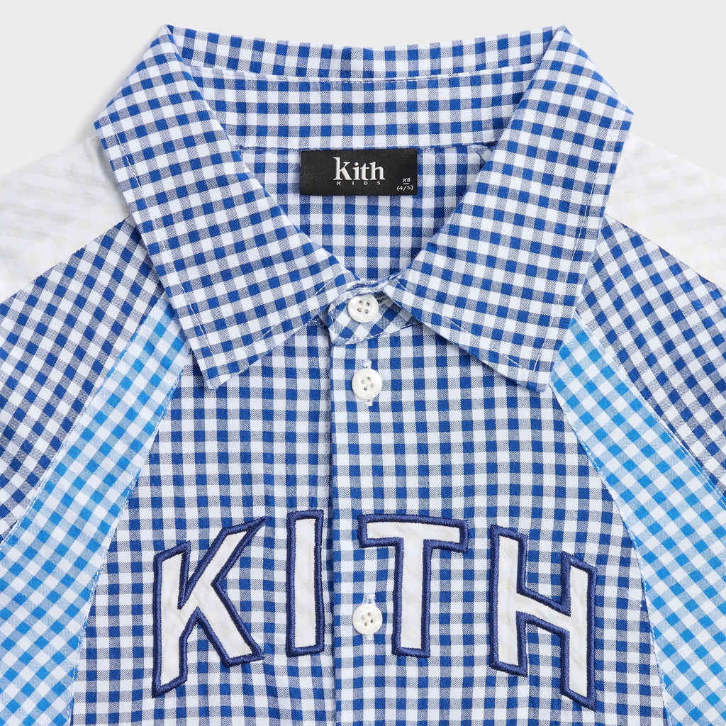 Kith Kids Color-Blocked Gingham Apollo Shirt - Layer
