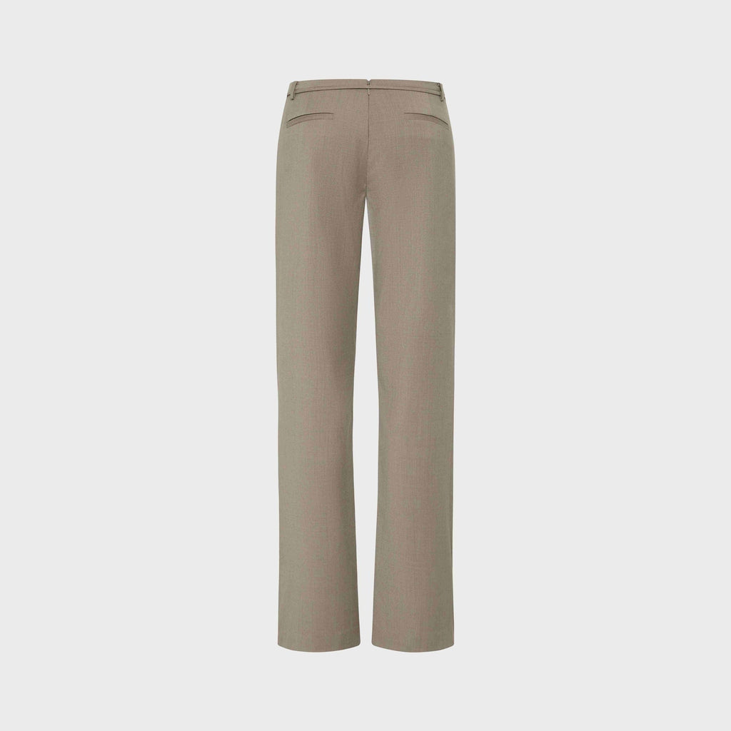 St. Agni 90s Belt Minimal Pant - Light Taupe