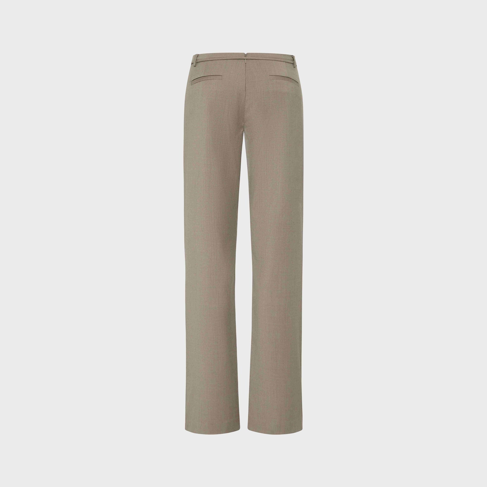 St. Agni 90s Belt Minimal Pant - Light Taupe