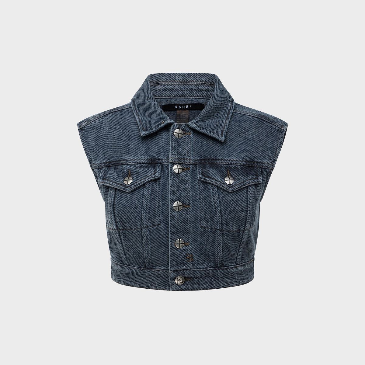 Ksubi Trucker Vest - Mirage Blue