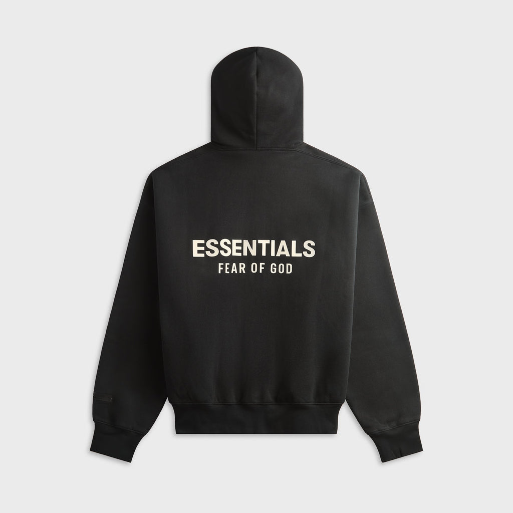 Essentials Signature Classic Zip-Up Hoodie - Vintage Black