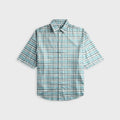Acne Studios Checked Flannel Shirt - Turquoise / Blue / White