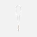 Ambush Rose Charm Necklace - Silver