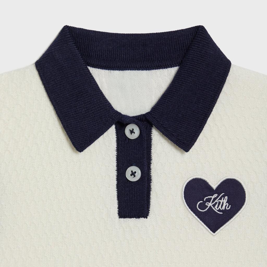 Kith Baby Knit Teagan Short Sleeve Polo Dress - Silk