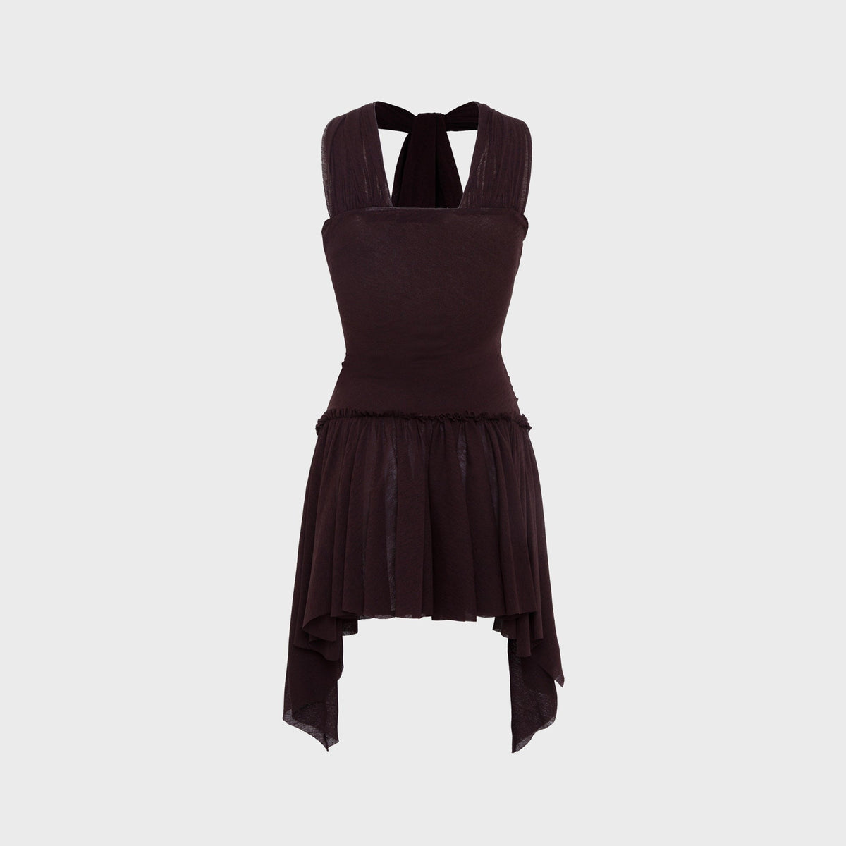 Siedres Milly Mini Mesh Dress - Brown