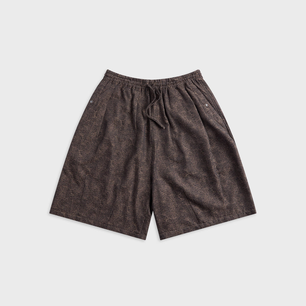 Needles Micro Shadow Plaid String Cowboy H.D. Short - Brown