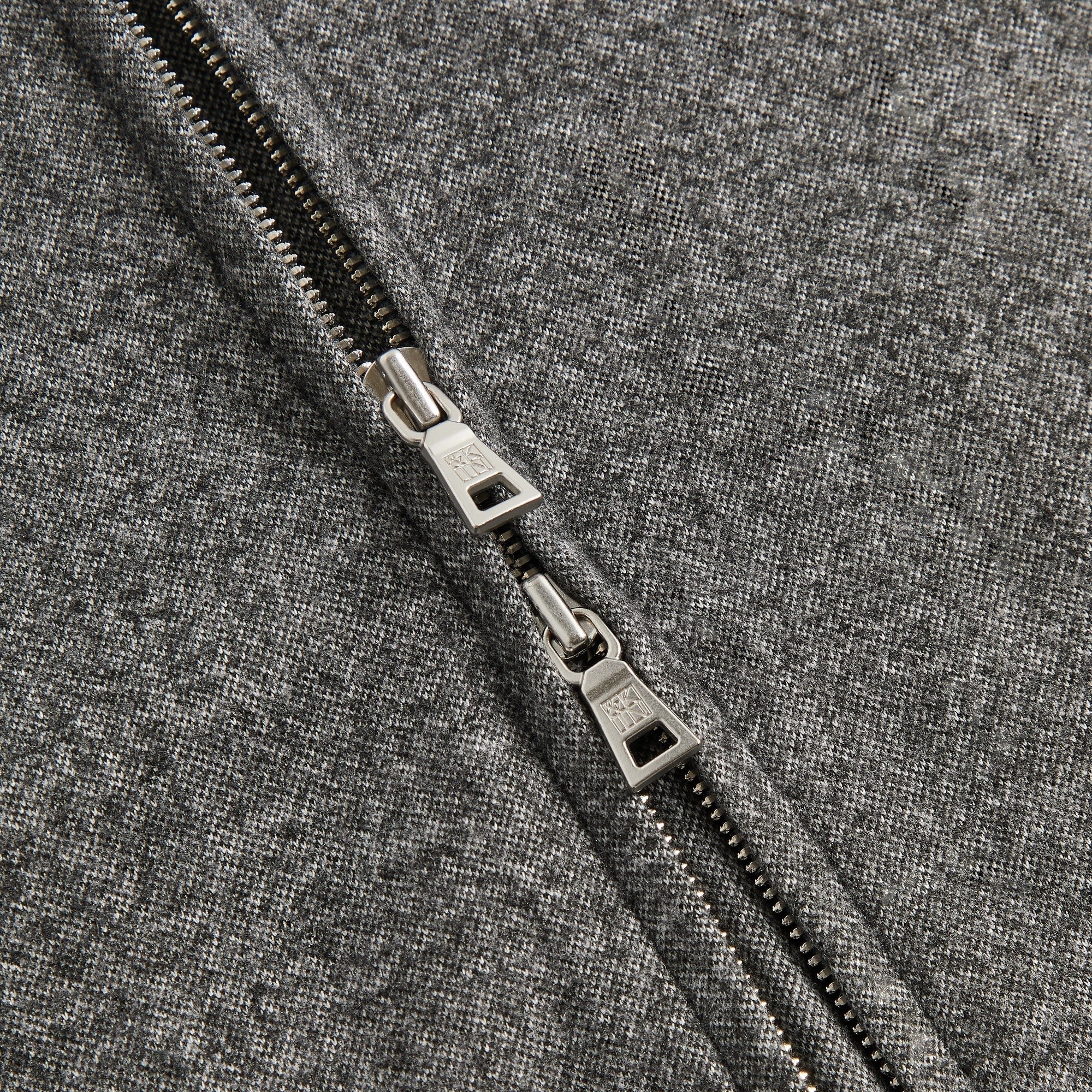 &Kin Flannel Jersey Stephen Track Jacket - Charcoal Heather