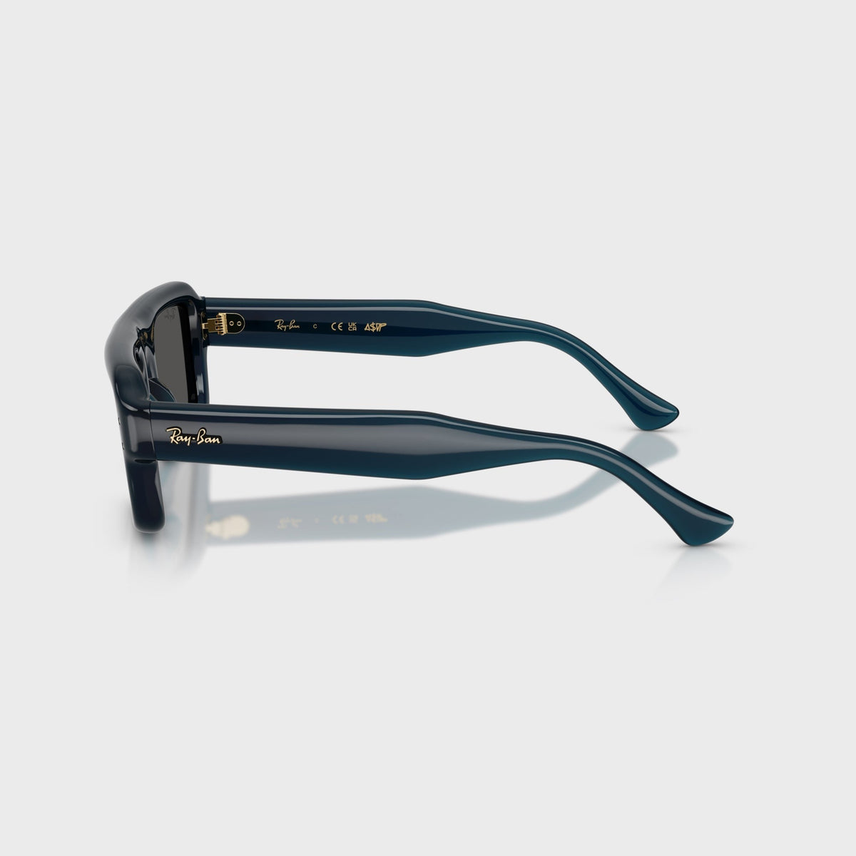 Ray-Ban x A$AP Rocky Flacko Puffer Sunglasses - Transparent Blue Frame / Dark Grey Lens