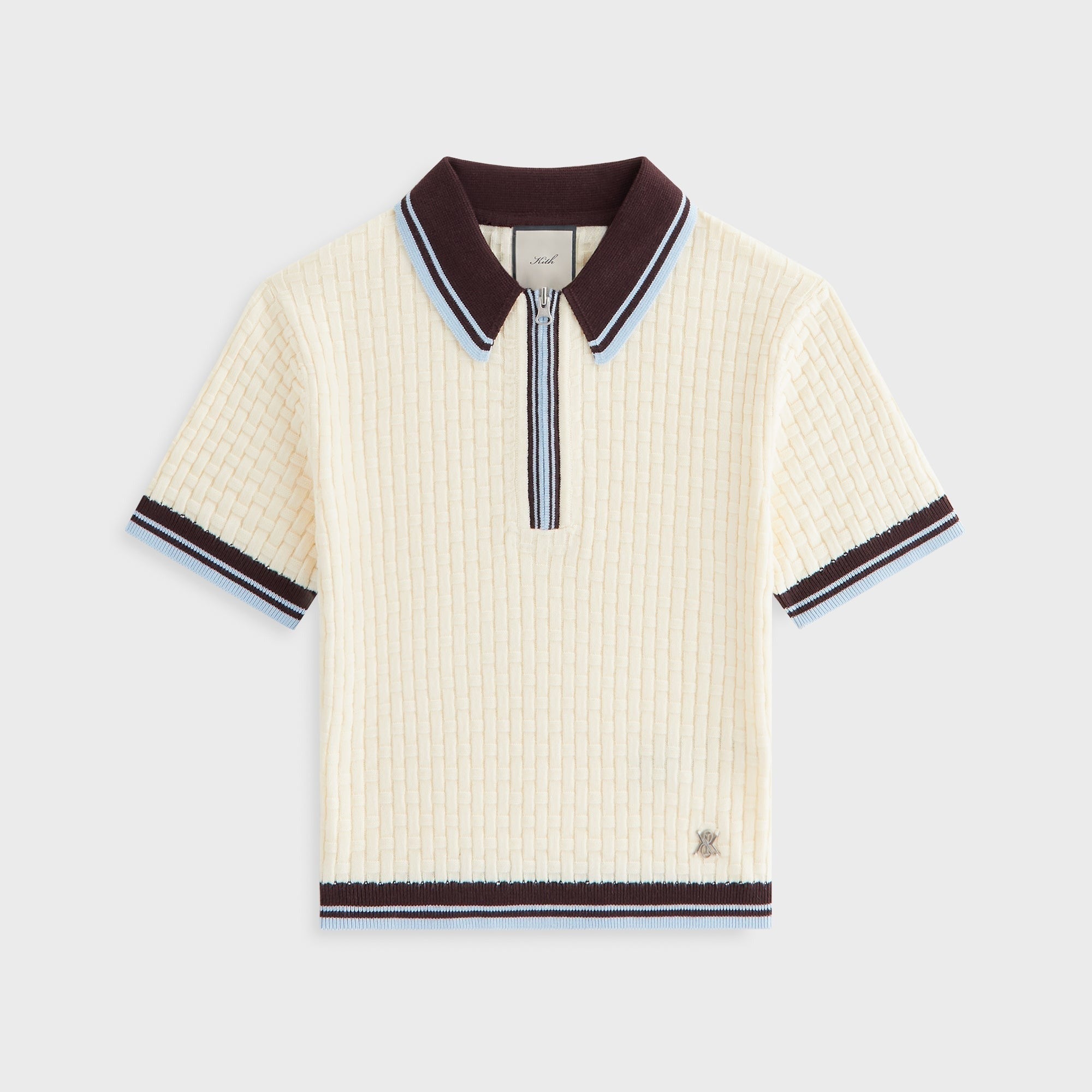 Kith Women Taylen Basketweave Sweater Polo - Nano