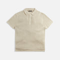 Stampd Oversized Knit Polo - Sand