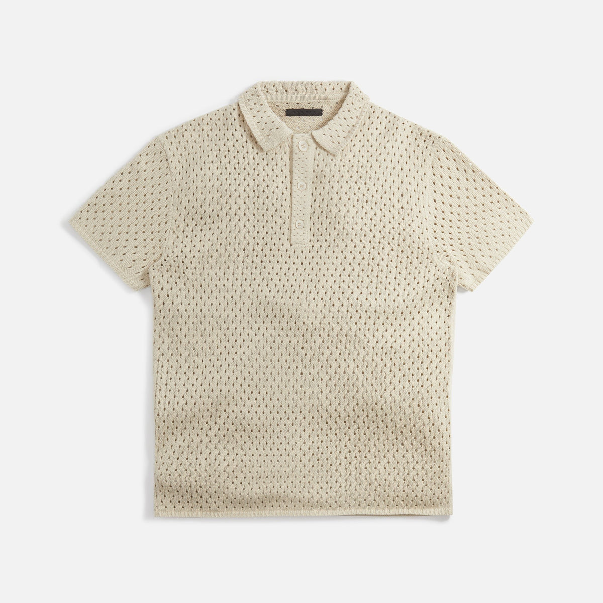 Stampd Oversized Knit Polo - Sand