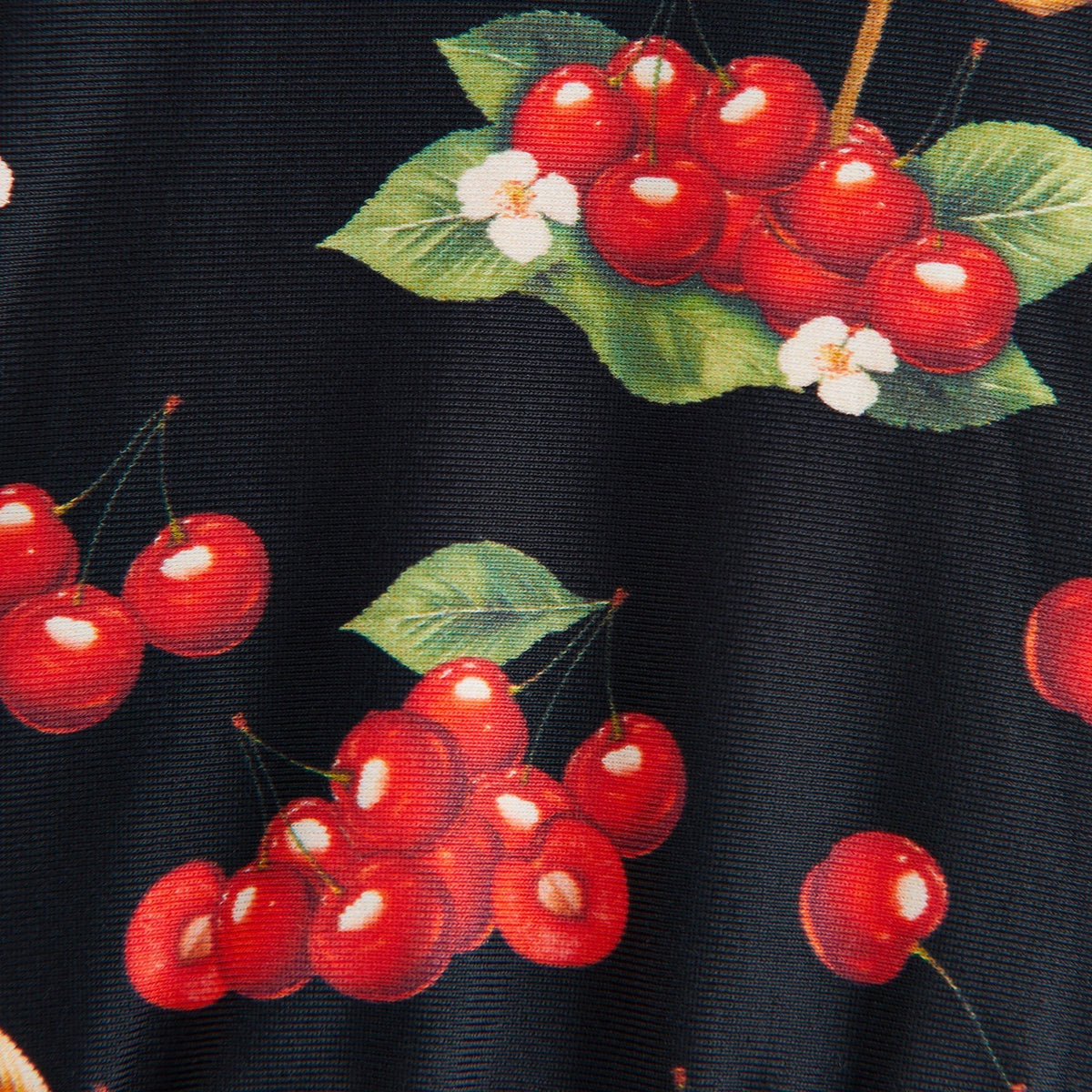 Kith Women Kenna Cherry Tie Top - Black