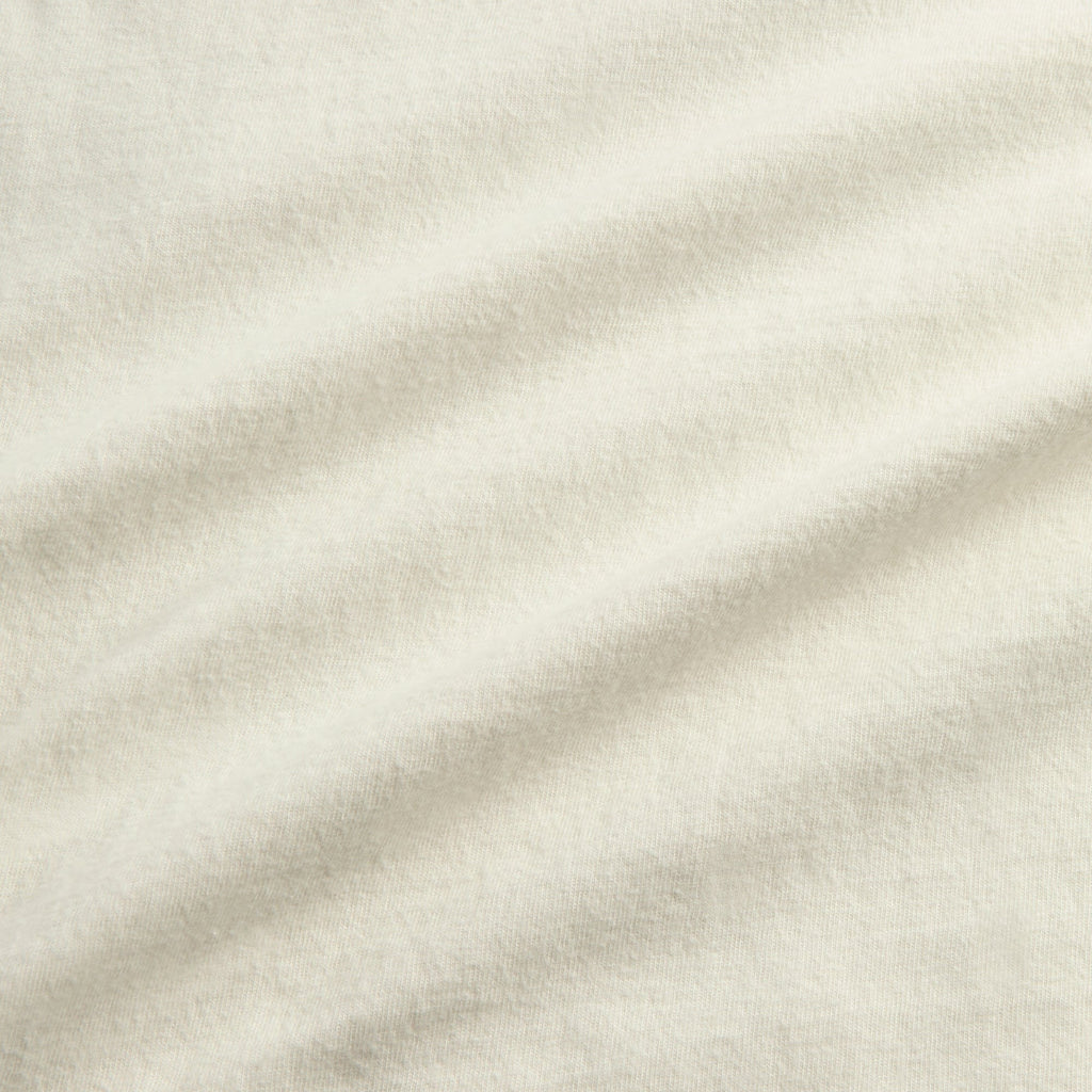 Auralee Brushed Organic Cotton Jersey Tee - White