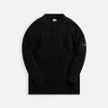 C.P. Company Chenille Cotton High Neck Knit - Black