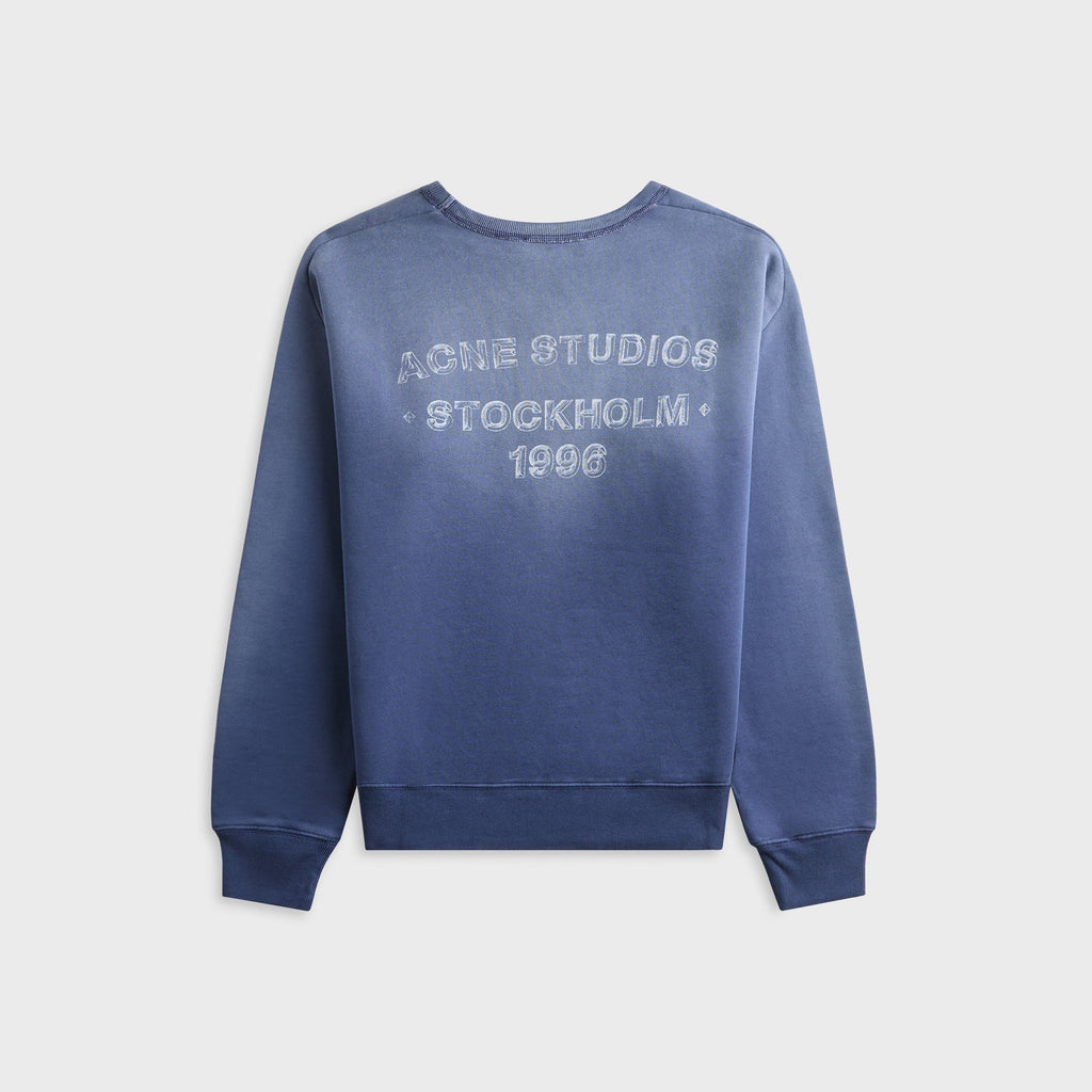Acne Studios Sprayed Logo Sweatshirt - Navy