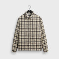 Kith Boucle Plaid Boxy Collared Overshirt - Sandrift
