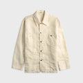 Auralee Wool Cotton Linen Ox Work Jacket - Off White