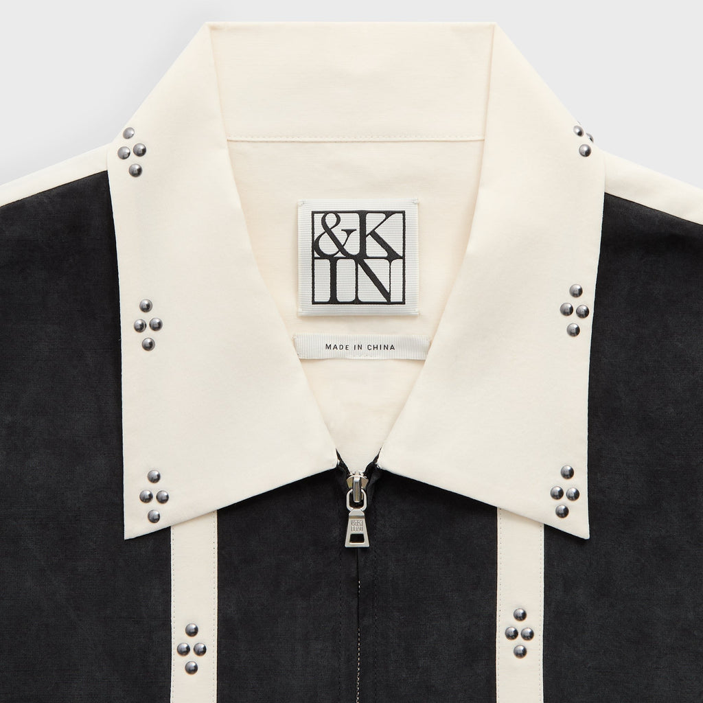 &Kin Cupro Linen Amir Shirt - Black