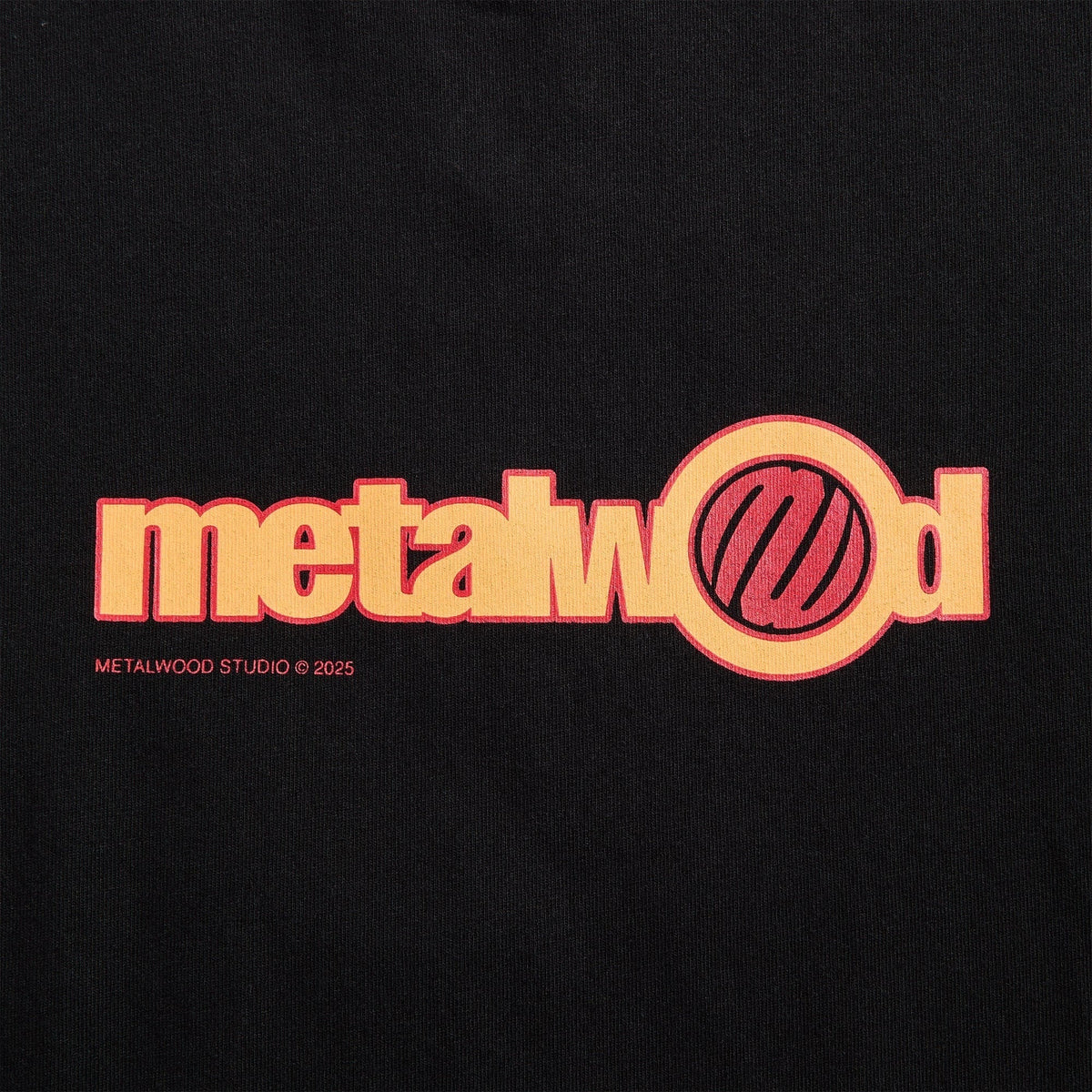 Metalwood Word Long Sleeve Tee - Black