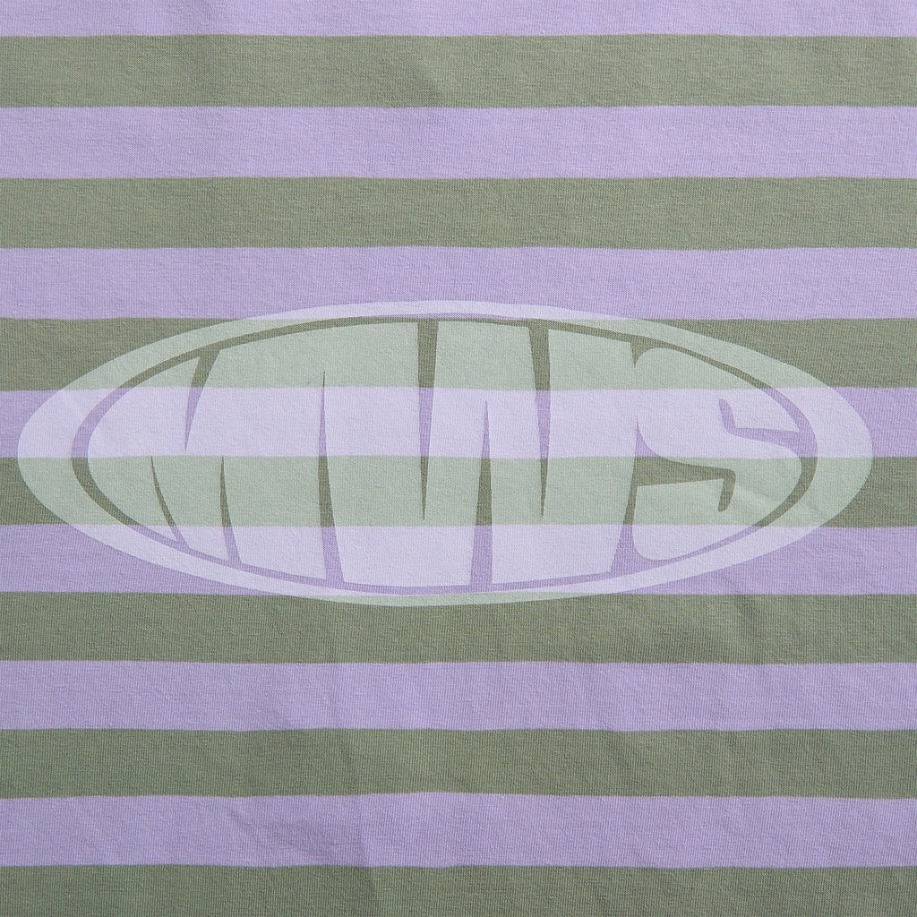 Metalwood Bulge Logo Long Sleeve Tee - Pink / Green