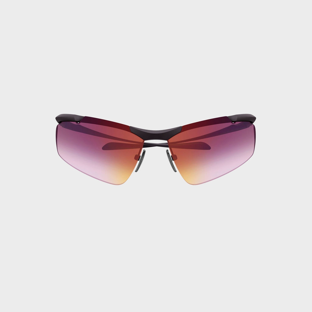 Balenciaga BB0462S Unisex Metal Sunglasses - Ruthenium / Violet