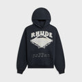 Rhude Dakar Convoy Hoodie - Vintage Black / Silver