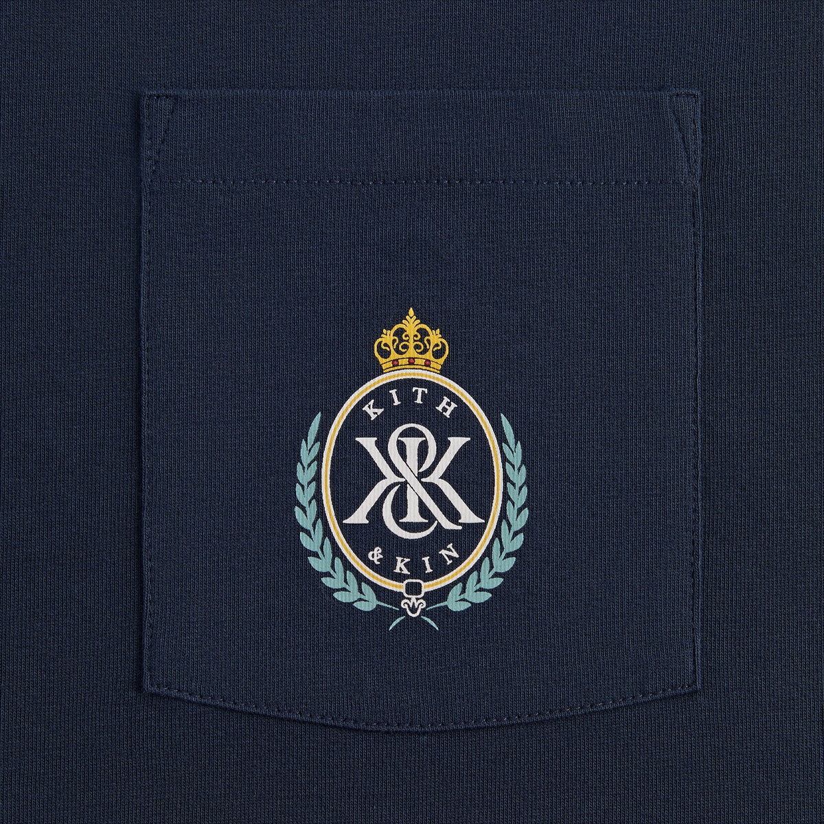 Kith K&K Crest Pocket Tee - Nocturnal