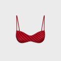 Frankies Bikinis x Jennie Magnolia Satin Top - Spring Stripe
