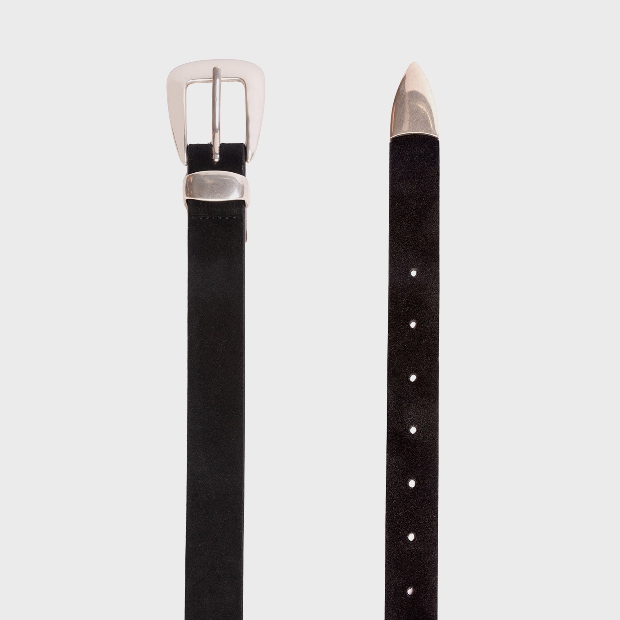 Black Suede Studio Tetra Belt - Black Suede