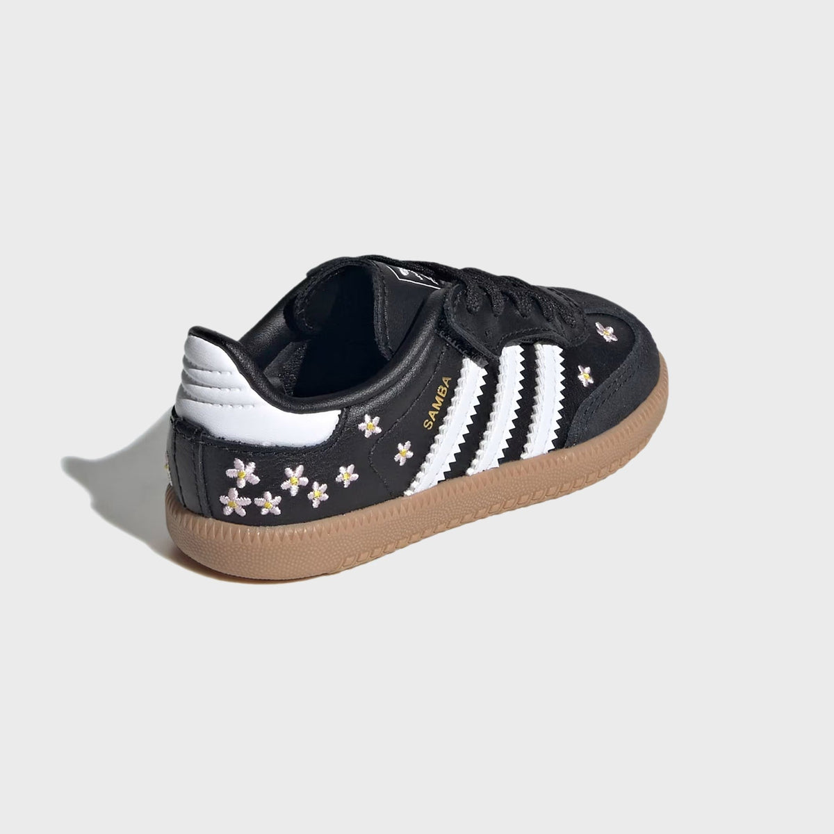 adidas TD Samba OG Comfort Closure Elastic Lace Shoes - Core Black / Cloud White / Gum