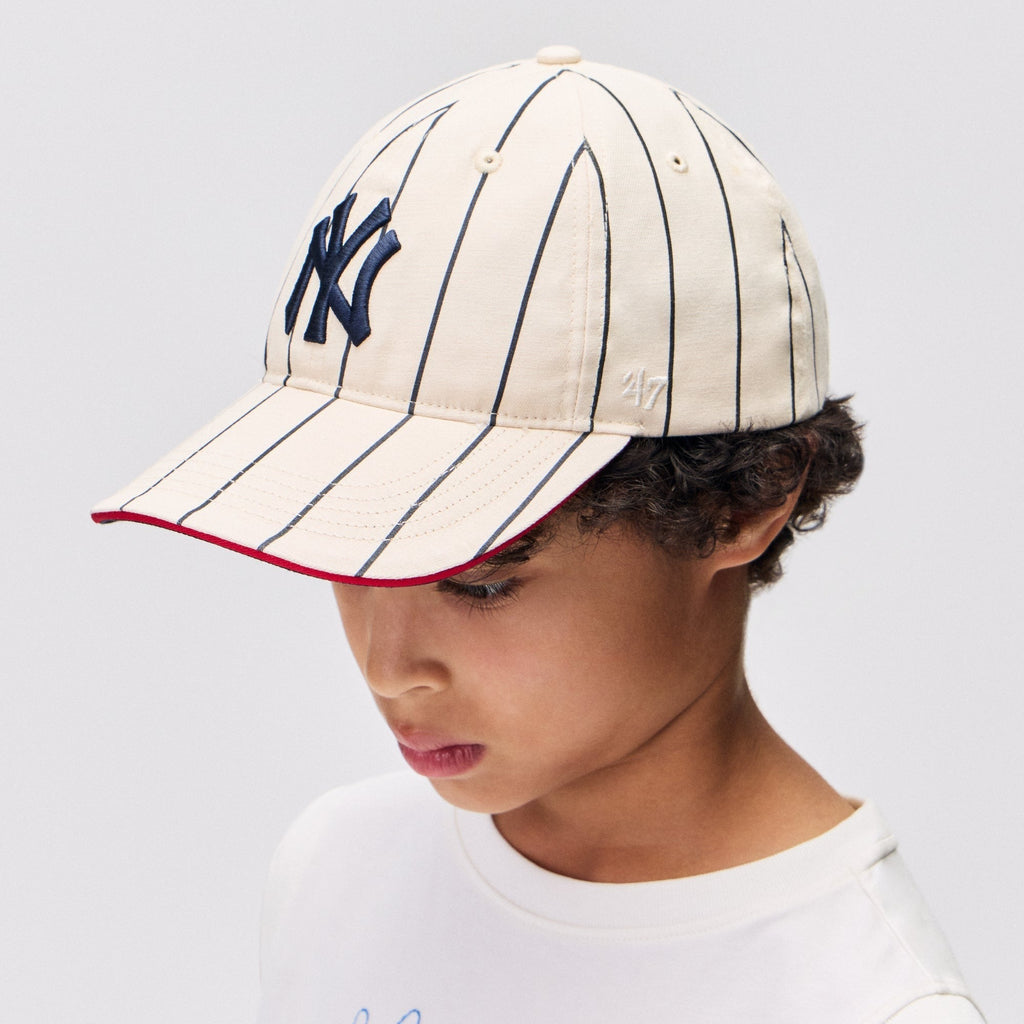 Kith Kids & '47 for the New York Yankees Pinstripe Snapback Classic Cap - Silk