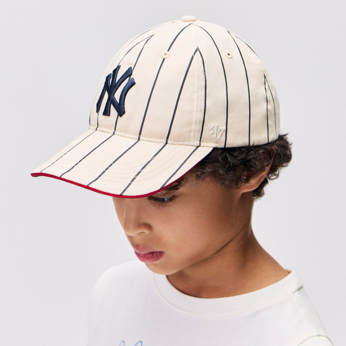 Kith Kids & '47 for the New York Yankees Pinstripe Snapback Classic Cap - Silk