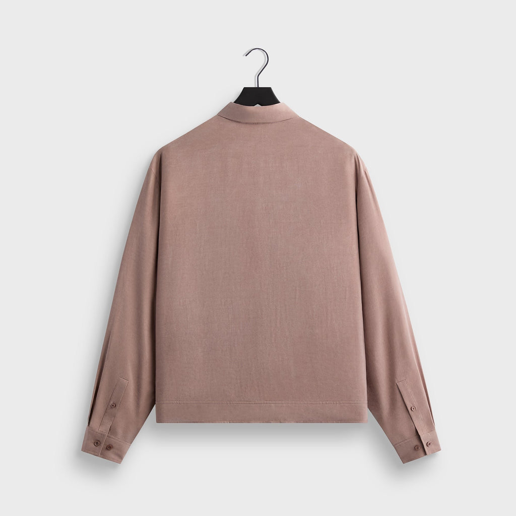 Kith Cupro Linen Connor Blouson Jacket - Dusty Mauve