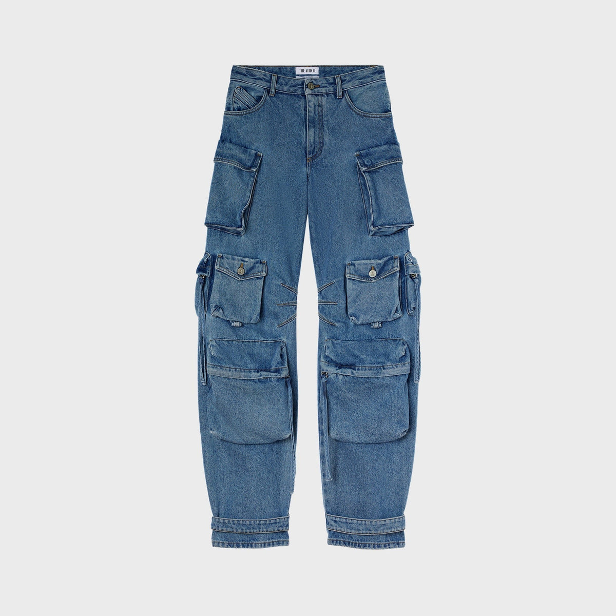 The Attico Fern Washed Long Pant - Blue