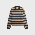 Marni Striped Cotton Polo Shirt - Pale Mint