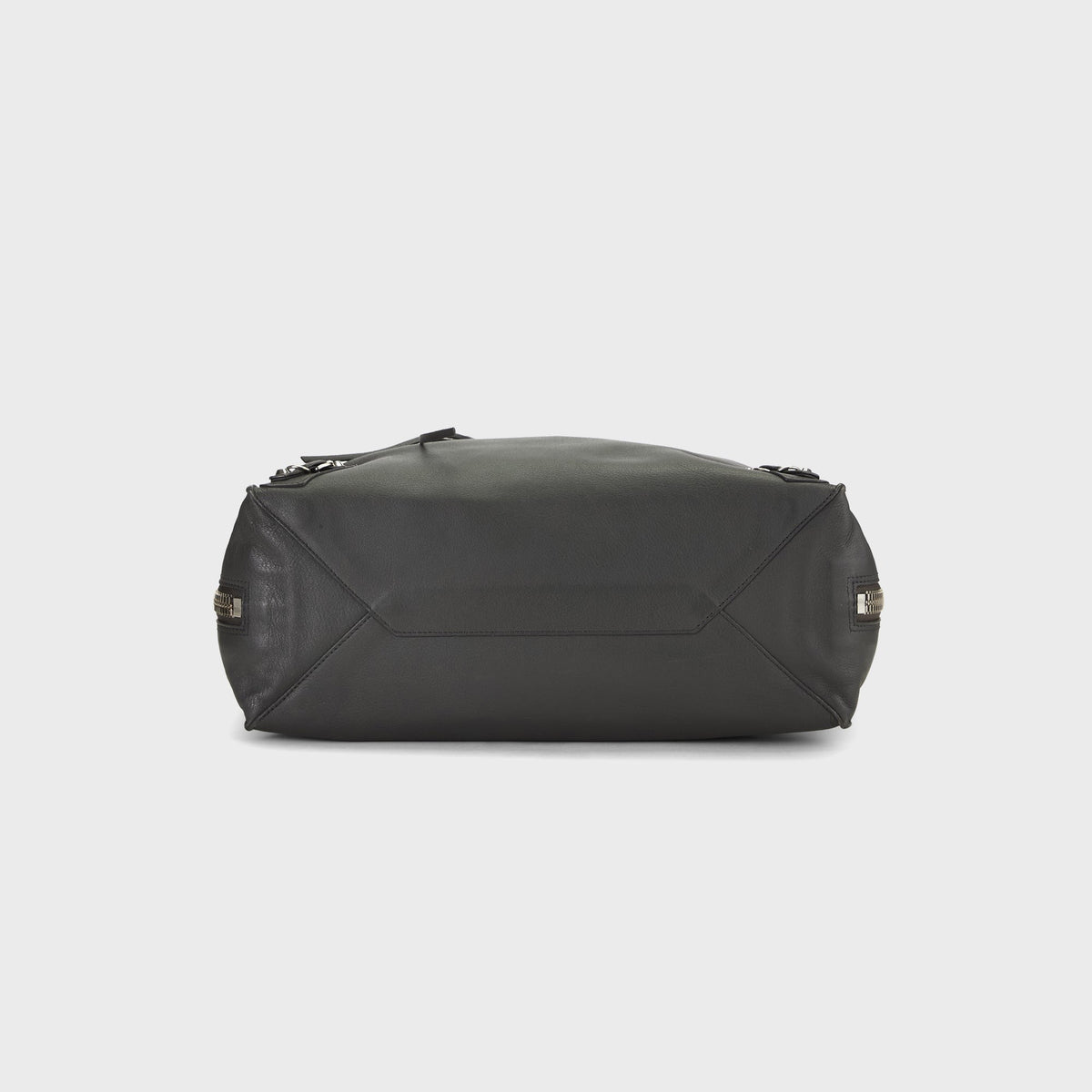 WGACA Balenciaga Calfskin Papier B4 Zip Around Tote Bag - Grey
