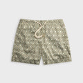 Orlebar Brown Bulldog Classic Fit Swim Short with Passetto Print - Bayleaf Green