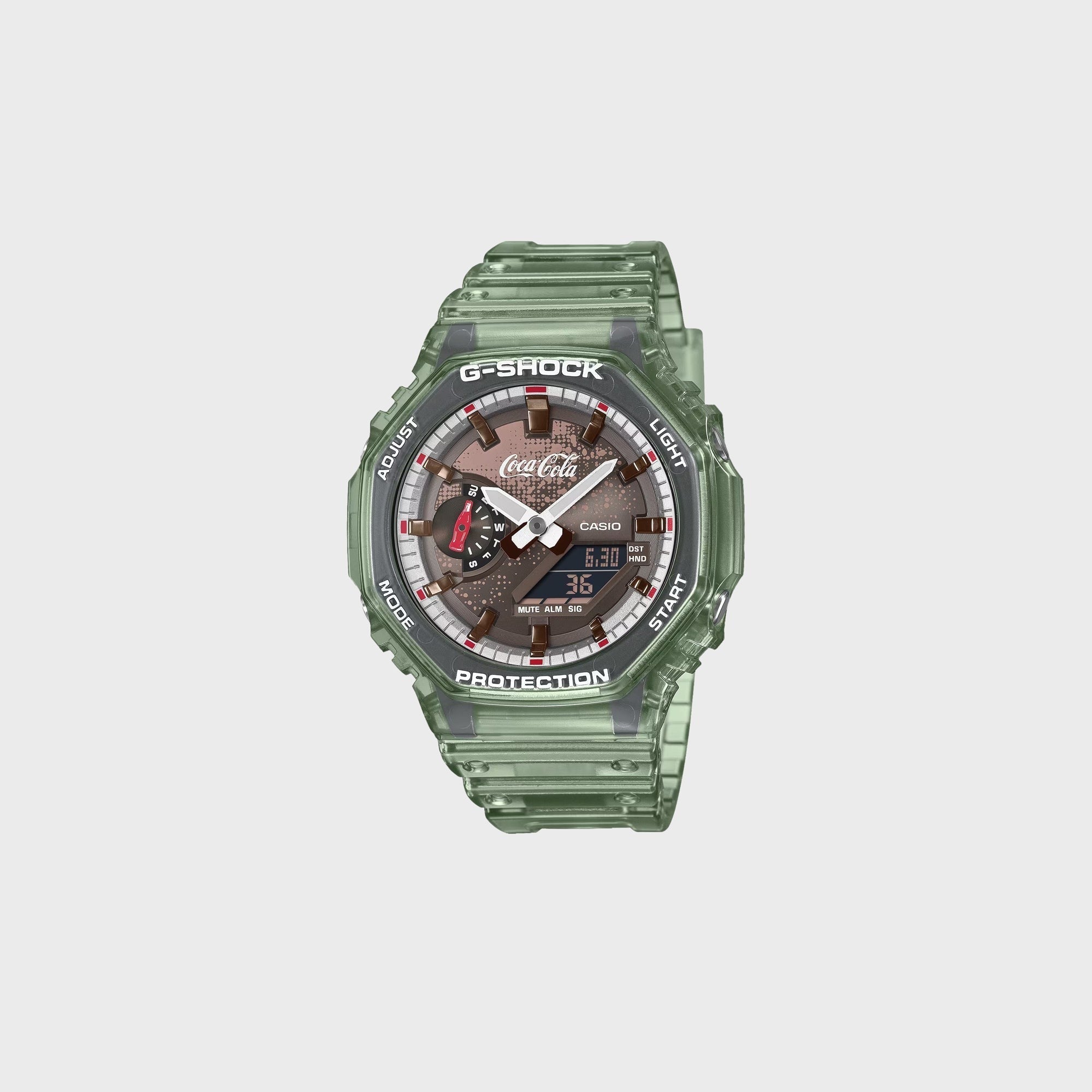 G-SHOCK x Coca-Cola Analog Digital GA-2100CC-3A - Green