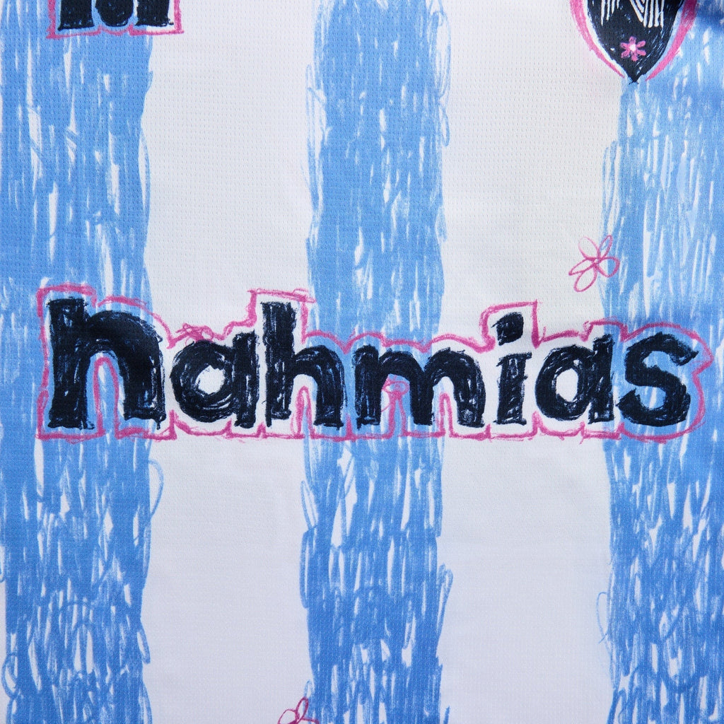 NAHMIAS Scribble Soccer Jersey - Blue Iris