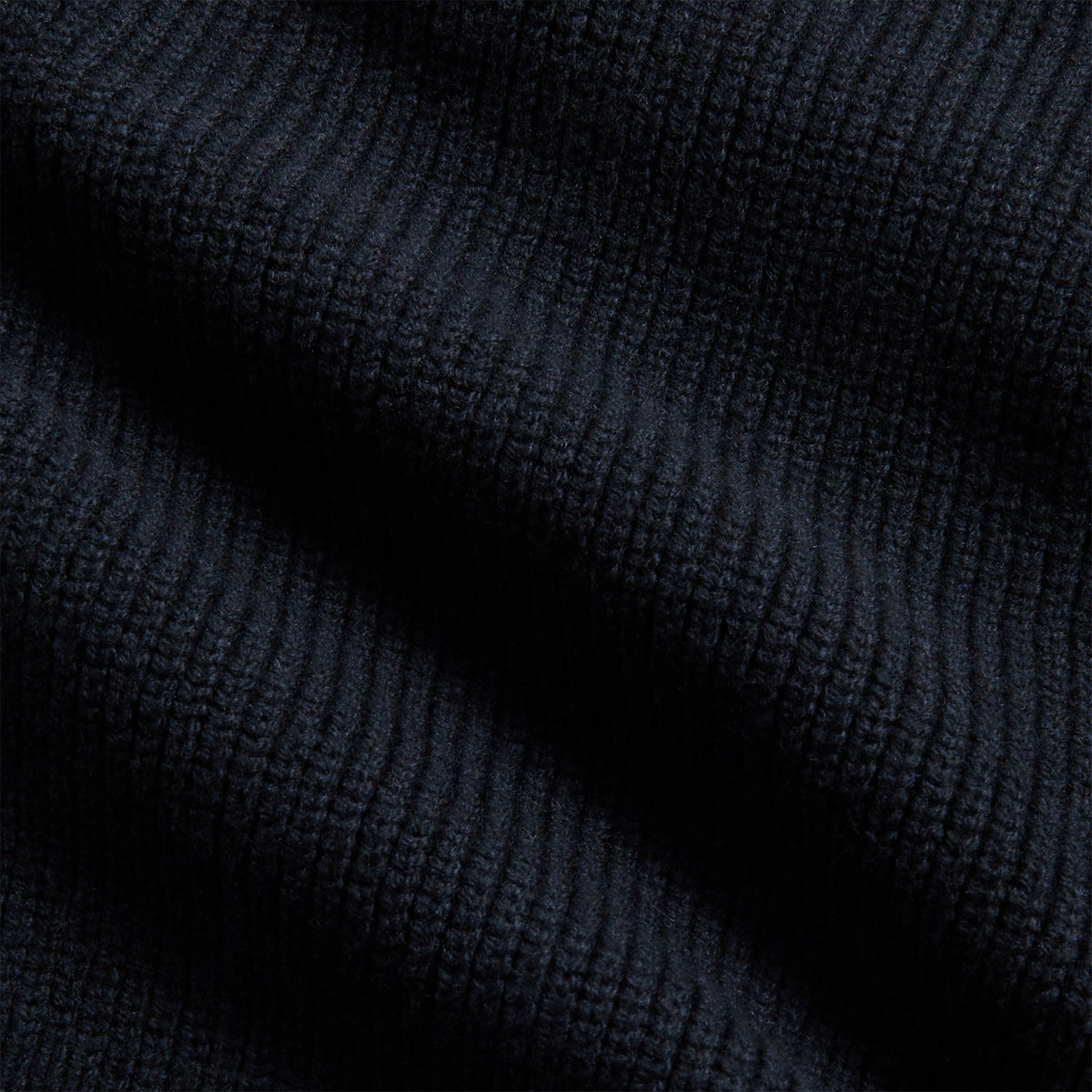 Studio Nicholson Rib Zip Through Jumper - Nautical Black