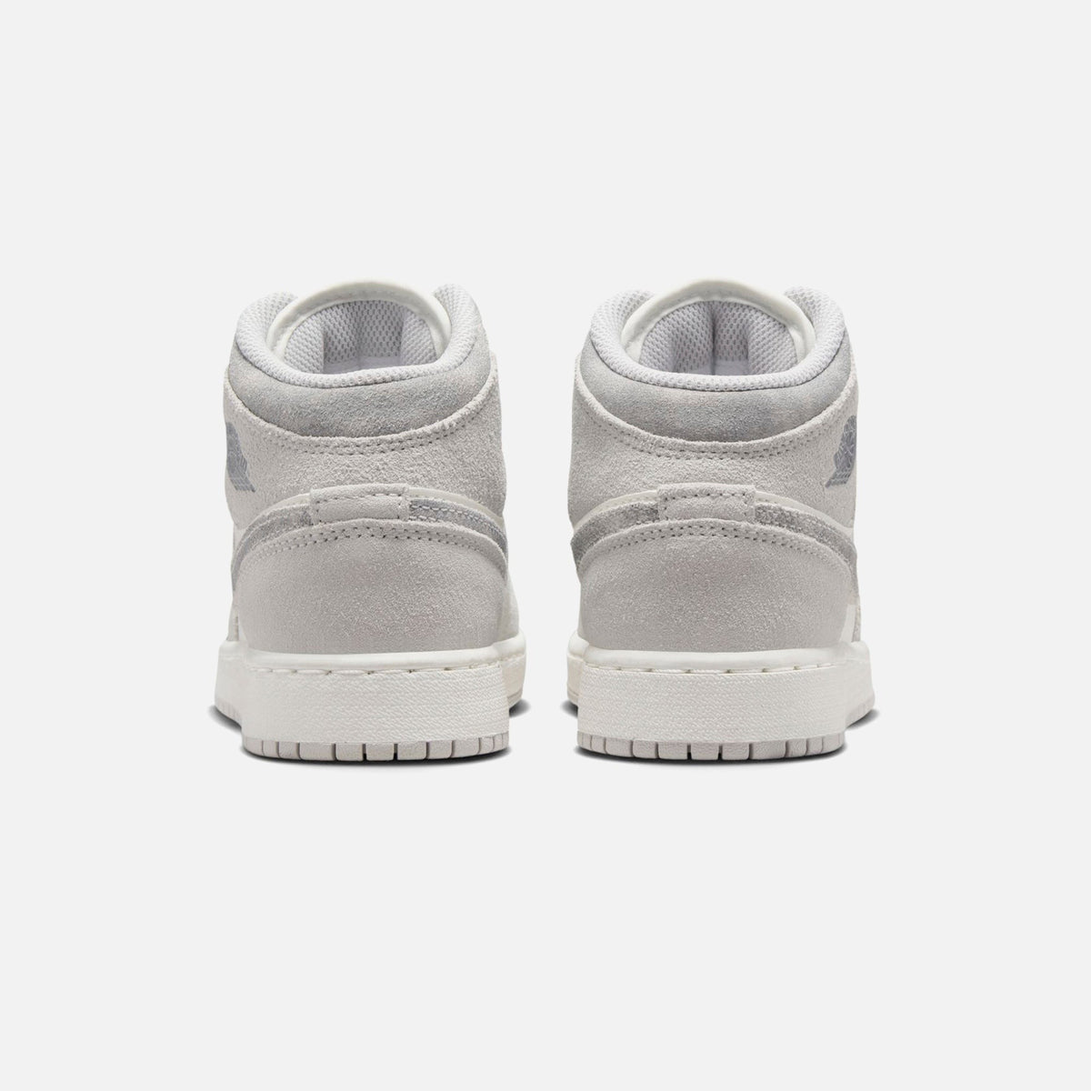 Jordan GS Air Jordan 1 Mid SE - White / Sail / Neutral Grey / Oxidized Green