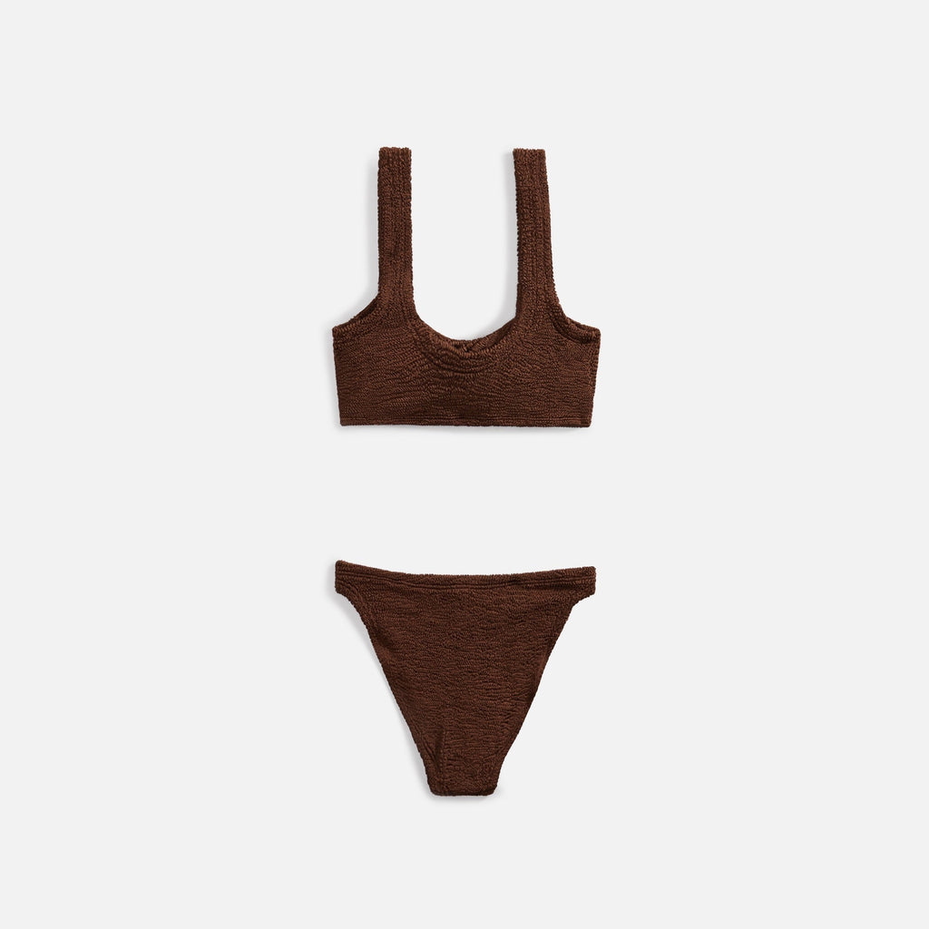 Hunza G Juno Bikini - Metallic Chocolate
