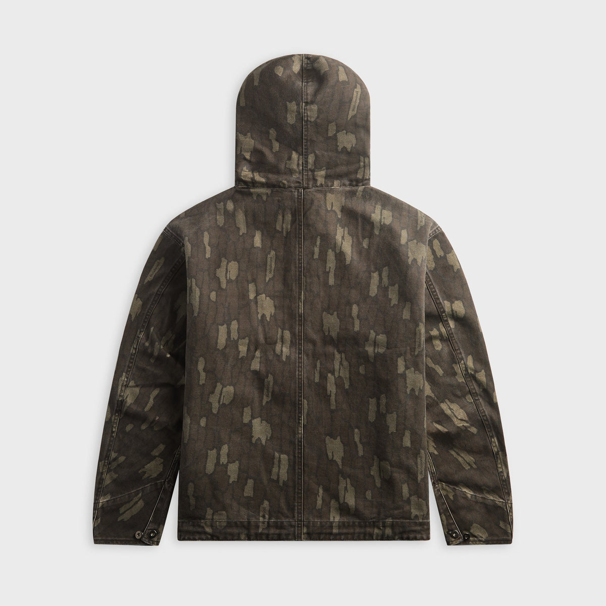 Metalwood Cotton Twill Zip Hoodie - Real Bark Camo