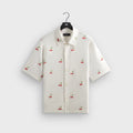 Kith Embroidered Cherry Oxford Cotton Harvey Shirt - Sandrift