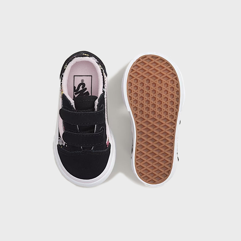 VANS TD Old Skool V - Glow-in-the-Dark Black / Pastel Pink