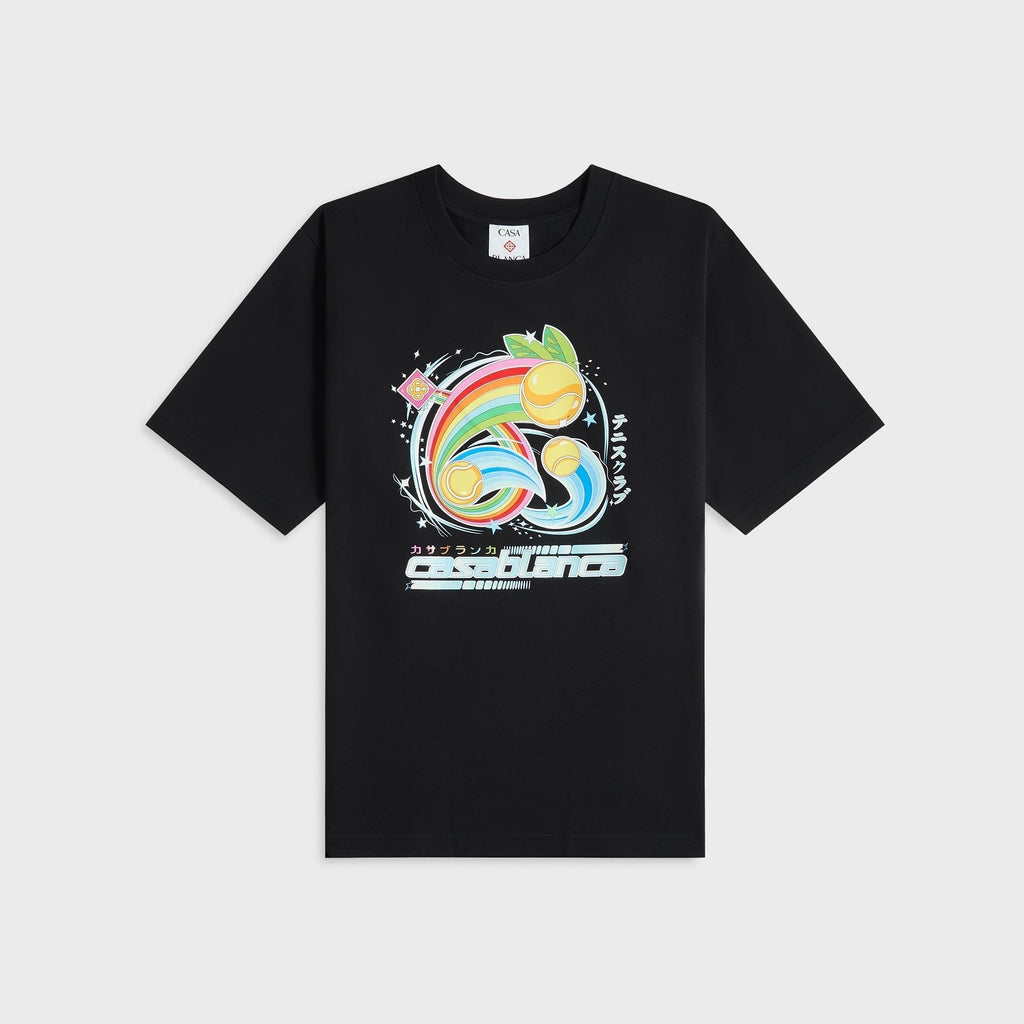 Casablanca Manga Tennis Ball Tee - Black