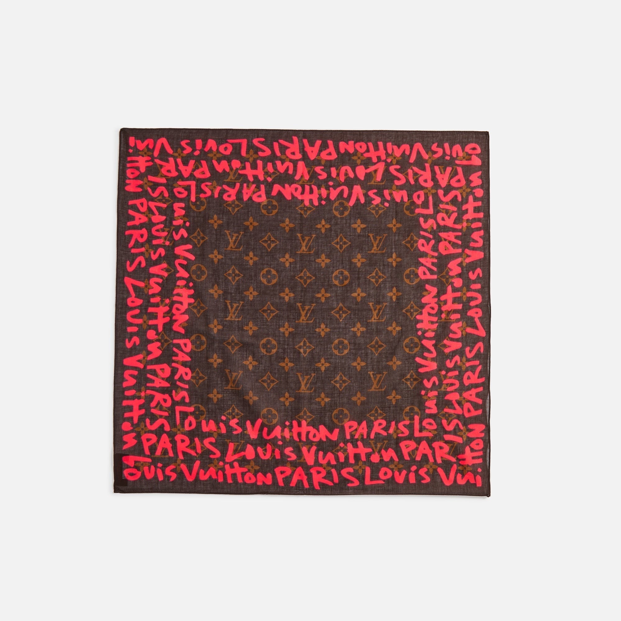 WGACA Louis Vuitton Sprouse Scarf PM - Pink