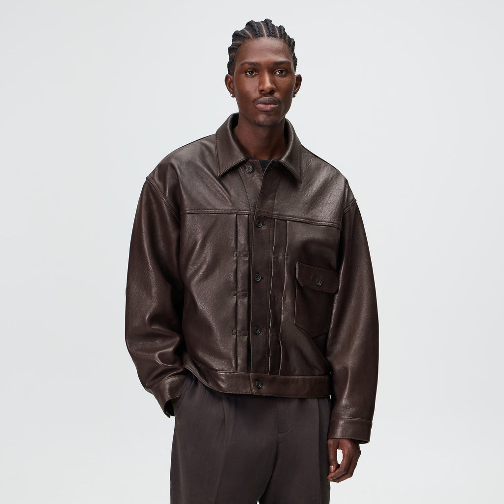 Kith Vintage Leather Alonzo Jacket - Kindling